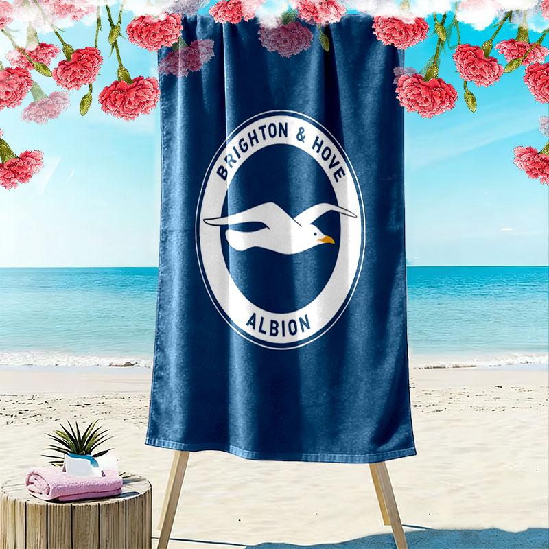 Brighton Print Beach Towel, Large Soft Quick Dry Towel for Beach Camping Swimming