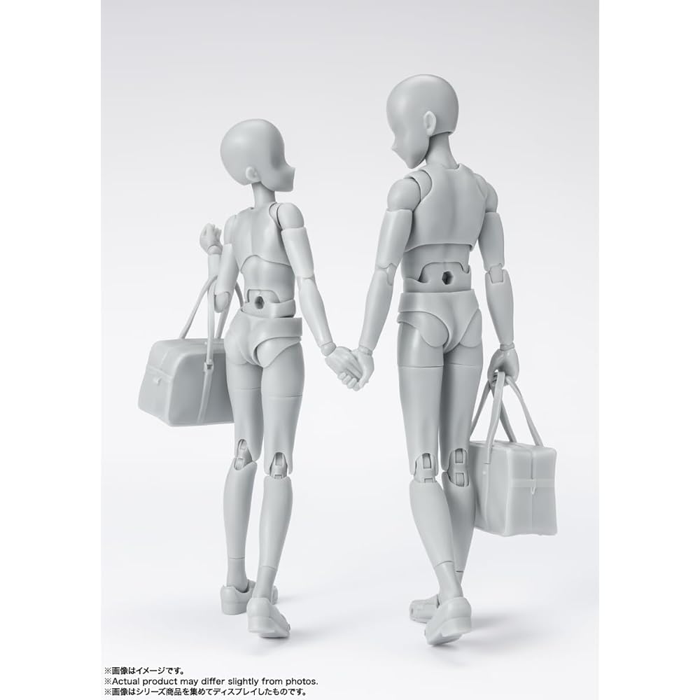 TAMASHII NATIONS S.H. Figuarts Body-kun School Life Edition DX Set Gray Color 135mm PVC ABS Action Figure