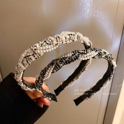 Autumn Pearl Wound Headband Texture Retro Niche Versatile Headband High Temperament Hair Accessories Hairpin