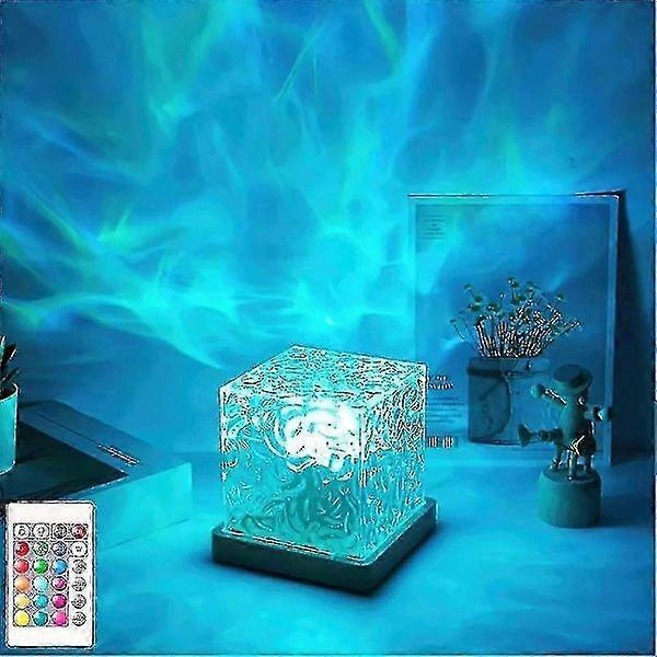 Celestial Lamp, Northern Lights Cube Lamp, 16 Colors Wave With Remote Control, Rechargeable