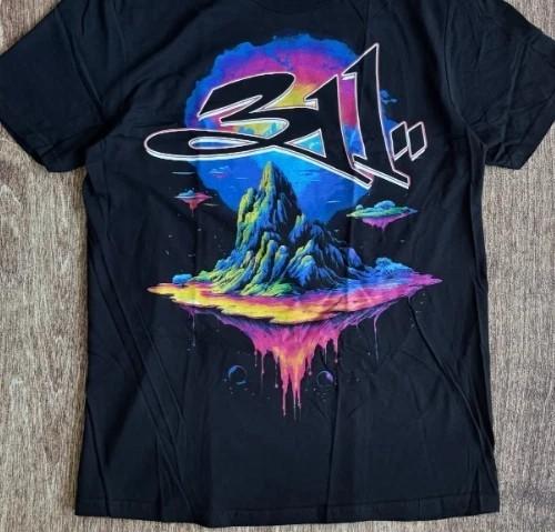 311 Fall Tour rock graphic short sleeve black color shirt Men Women Unisex T-Shirt S