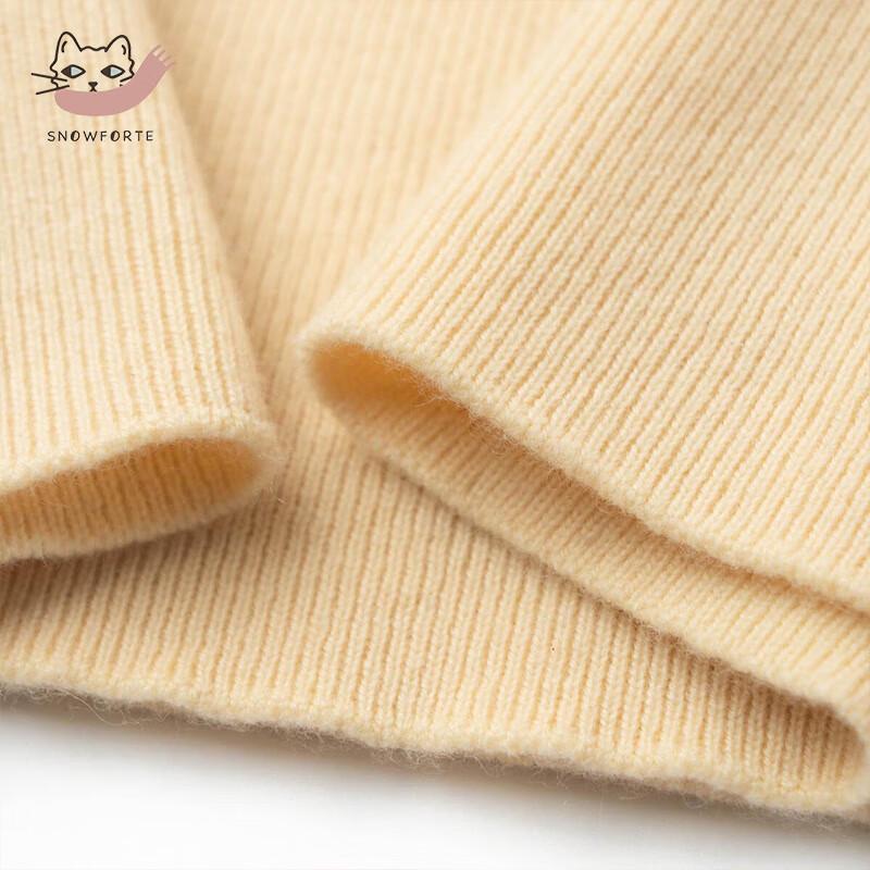 Sinuofude Women's Cashmere Blend Slim-fit Turtleneck Sweater S22-031