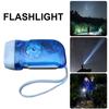 Hand Crank Torch Portable Mini Led Flashlight Night Light With Lanyards For Outdoor Mountaineering Camping