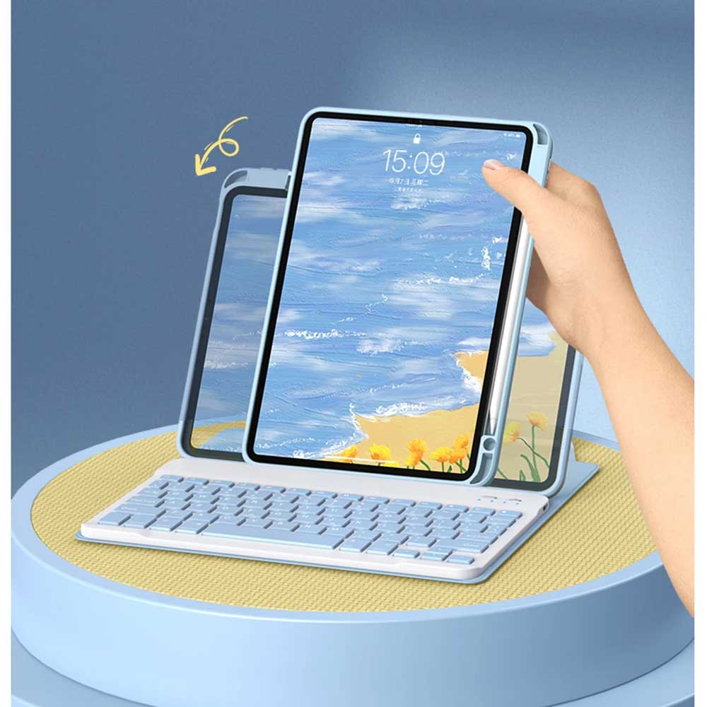 Magnetic Keyboard Case For iPad Pro 11 Air 4/5 10.9 10th 10.5 10.2 9/8/7th Generation Transparent Cover With Keyboard Mouse