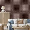 Burgundy and red dots wallpaper for living room and bedroom 50x1000