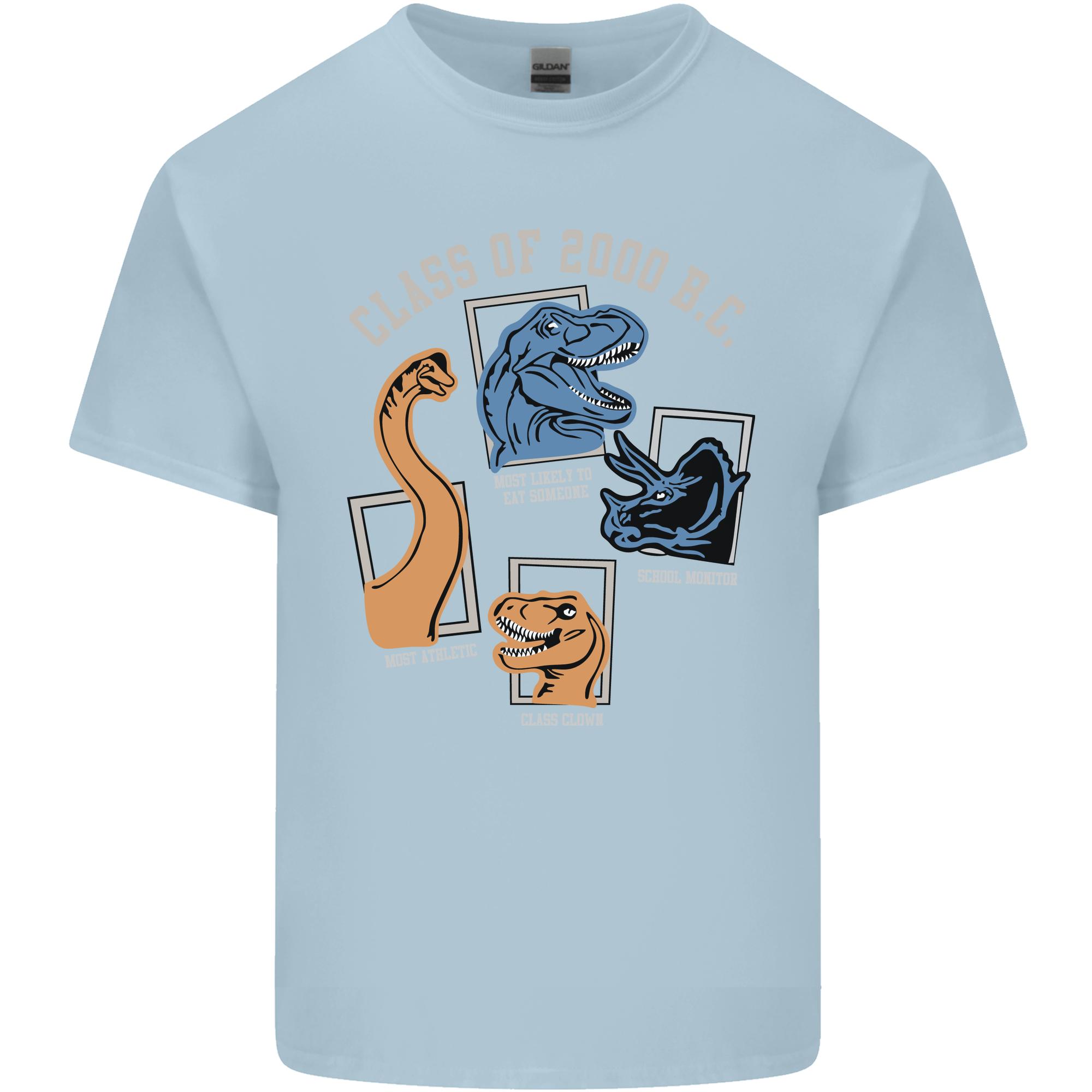 Dinosaur Class of 2000 BC Funny TRex Unisexs Light Cotton TShirt S