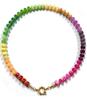 Yori New Rainbow Natural Stone Clavicle Chain Beach Holiday Necklace for Women Popular Waterproof Jewelry Gift