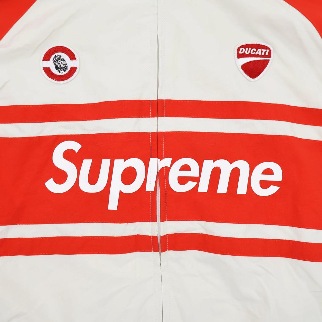 Supreme Ducati Track Jacket Light Grey