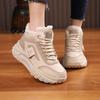 High-top Women's Shoes Winter New Trendy Winter Shoes Piled and Thickened Cotton Shoes Cold-proof and Warm Casual Thick-soled Short Boots