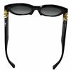 Excellent LOUIS VUITTON LV GO-14 Round Sunglasses Black Women Z2378E Used