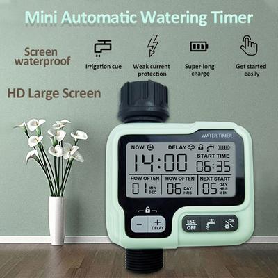 Garden Automatic Watering Timer Mini Big Screen Digital Irrigation Machine Home Outdoor Spray Irrigation Timer Saving Water/Time