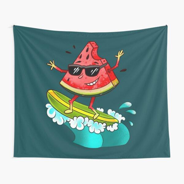 Cartoon Watermelon Tapestry Modern Summer Fresh Fruit Tapestry Wall Hanging for Home Bedroom Living Room Party Decoration