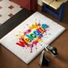 Welcome COOL Floor Mat Soft Flannel Rug Non-Slip Absorbent Mat For Bathroom Bedroom Home Decor