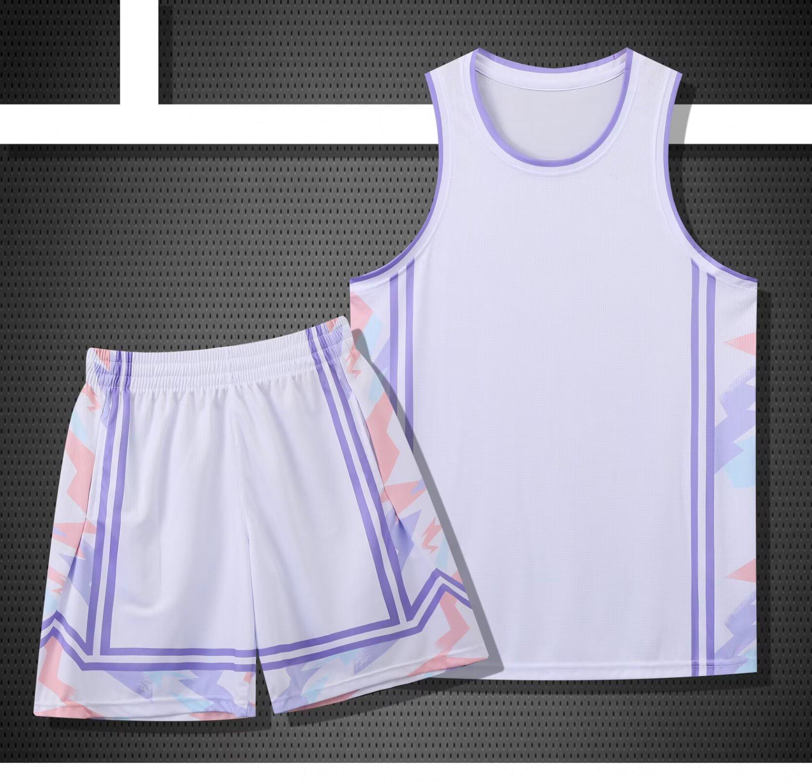 245 Basketball Jersey Set Men S Game Jersey Jersey With Side Pocket Adult Children S Clothing 3Xs-6Xl 3XS/120