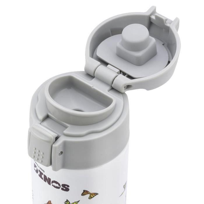 Water Bottle - ZWILLING - Dinos - Stainless Steel - 350 Ml - White / Grey