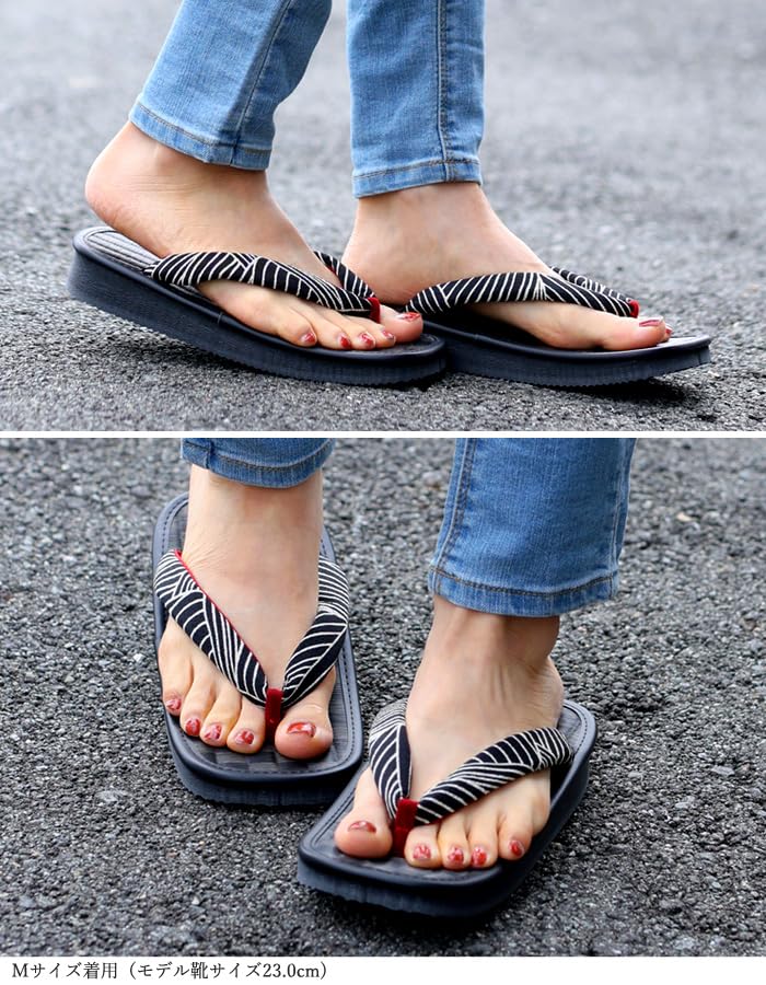 Setta Black Sponge Checkered Assorted Size Genuine Tatami [Takeharu] Japanese-made Sandals, Tatami, U-shaped, Sole, Comfortable, Pattern, Black,