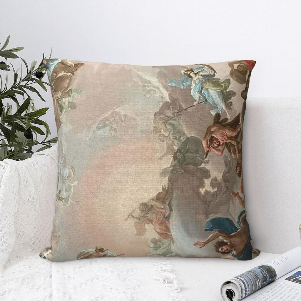 Dramatic Sky Decor Renaissance Angels Square Pillowcase Cushion Comfort Throw Pillow Sofa Cushions Used for Home Living Room