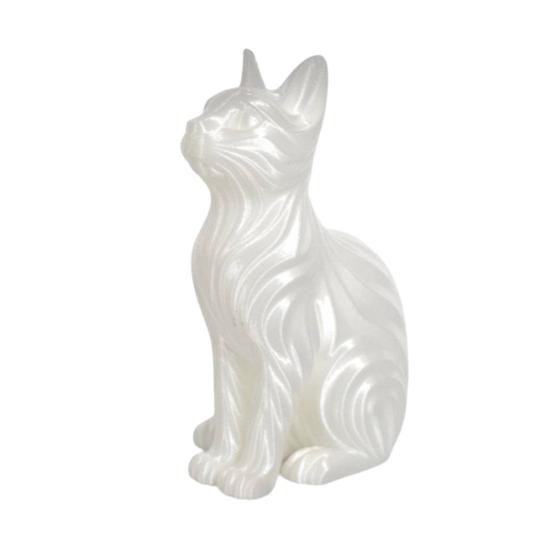 3D Printed Cat Cat Ornaments Lovers Artistic Figurines Modern Artistic for Cat Cat белый