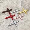 Modern Metal Crosses Car Emblem Fade Resistant Design Unique Vehicle Decoration Metal Auto Body Emblem