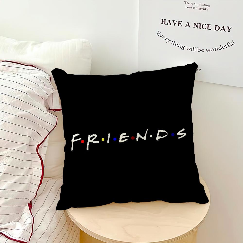 Classic Friends TV Show Pillow Case Sofa Living Room Bedroom Headboard Backrest Cushion Square Cushion Nap Time