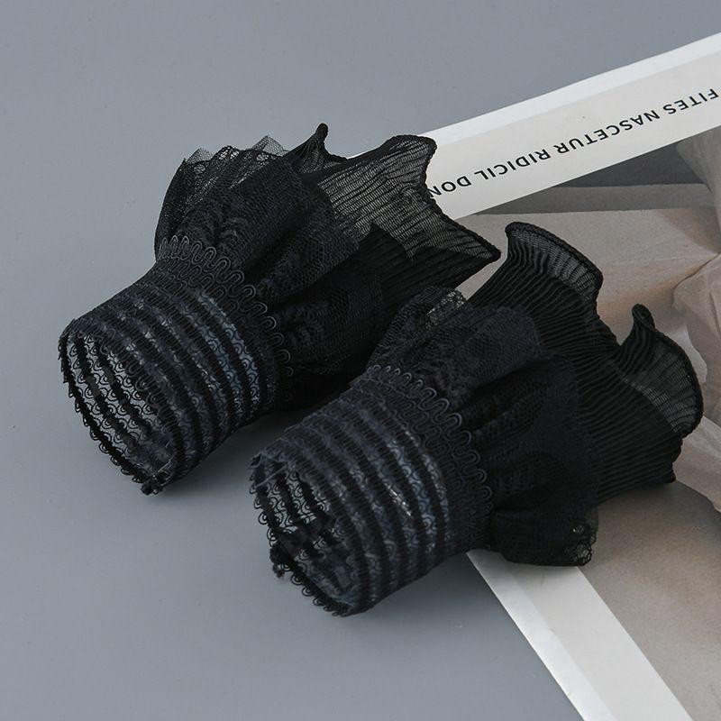 

Oversleeve Oversleeves Women s Lace Lace Easiest for Match Fake Cuff Decorative Shirt Sleeve Sweater Wristband Cuff Fake Sleeves Black One size