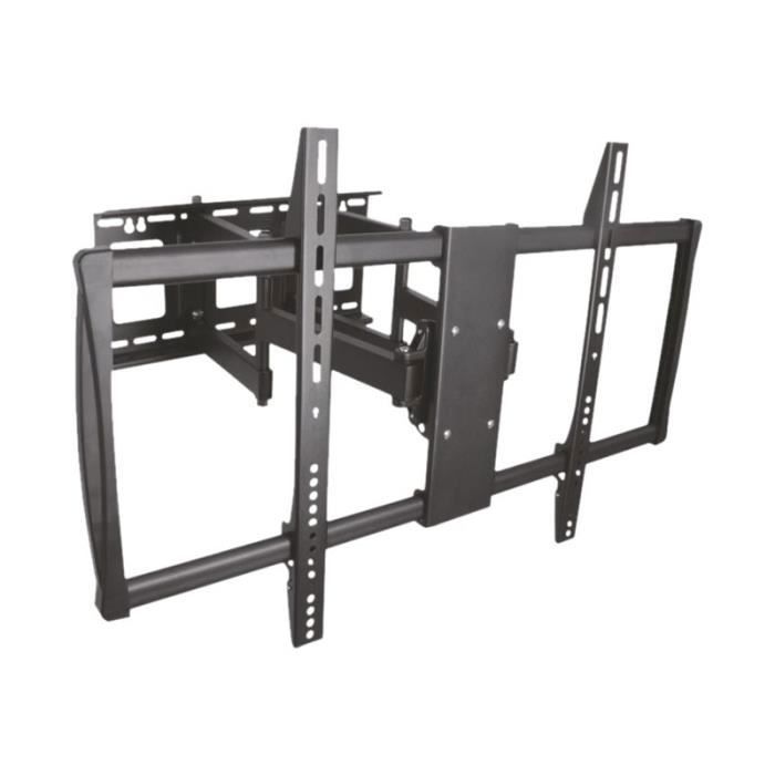 TOOQ LP75100TN-B Montage mural pour plasma - LCD - TV métal à haute résistance noir Taille d'écran : 60"-100" Interface de…