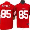 San Francisco 49ers George Kittle 85 Red NFL Football Jersey Embroidered Team Uniform Men