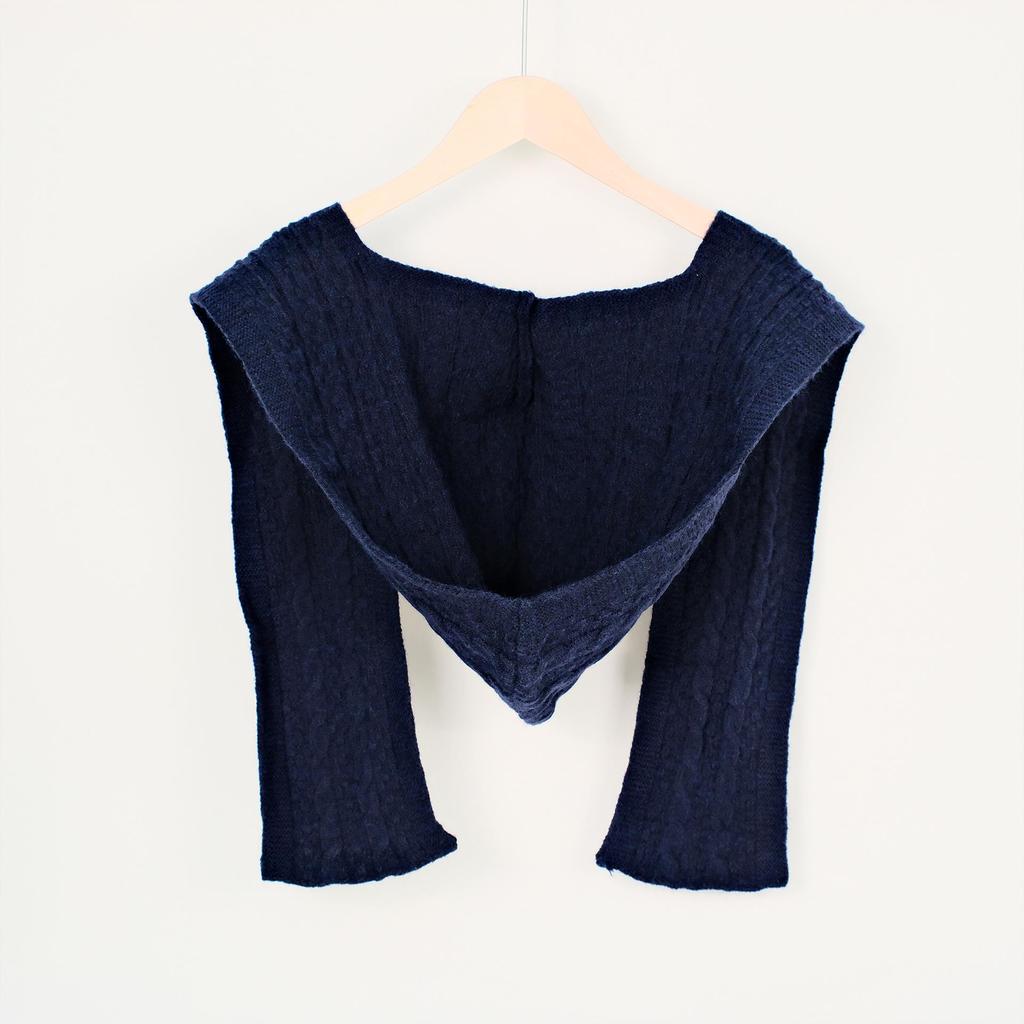 Women's Korean Knitted Hooded Shawl Vest - Casual Solid Color Layered Outerwear