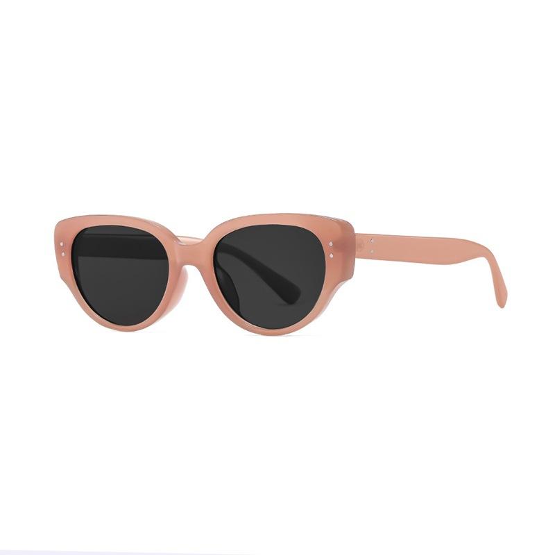 Polarized Retro Cat-eye Sunglasses for Men and Women, Suitable for Round Faces, European and American Style, Sun Protection, Mountaineering Goggles