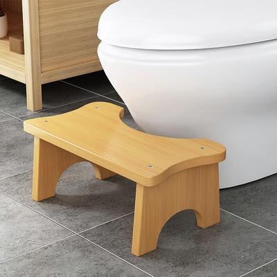 Bambus Rutschfester Badezimmer Toiletten Fußhocker für Ältere & Kinder