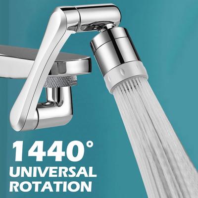 Univerzálny 1440° otočný kohútik Striekacia hlava Pre predlžovacie kohútiky Prevzdušňovač Bubble Dýza Kuchynský kohútik Umývadlové rameno robota