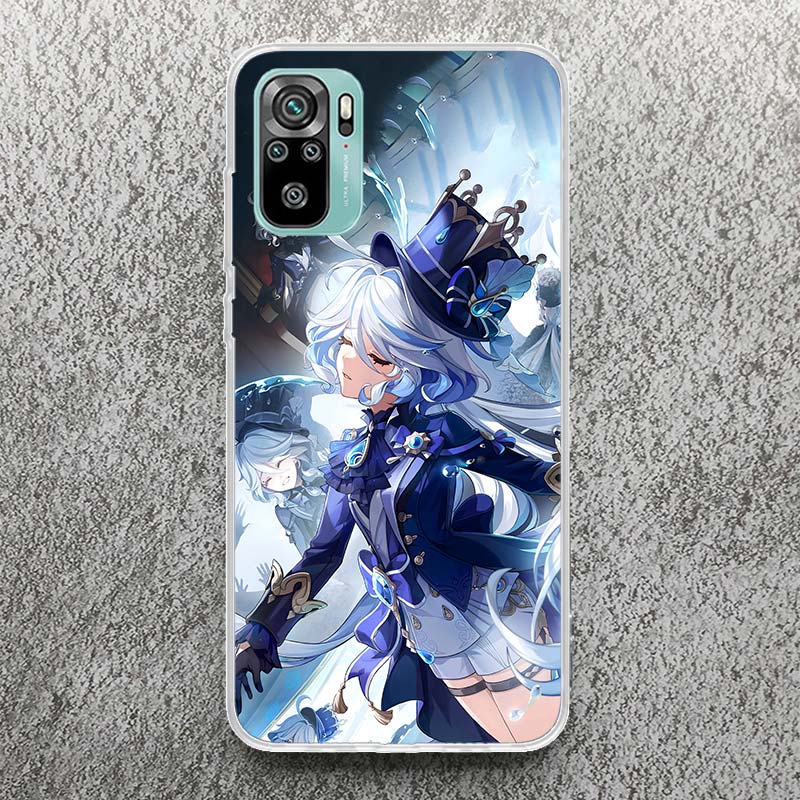 Cute Furina Genshin Impact Print Soft Case for Xiaomi Redmi Note 14 13 12S 11S Phone Shell 10 Pro Plus 11E 11T 12 11 10S 5G Cove