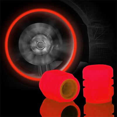 Luminous Stem Caps,Tire Valves Caps,Universal Handmade Rhinestones Stem Cover Illuminated Valves Nozzles Car Accessories