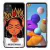 Cartoon Black Girls Printed Soft Mobile Phone Case for Samsung Galaxy A54 A32 S25 Matte Finish Shockproof