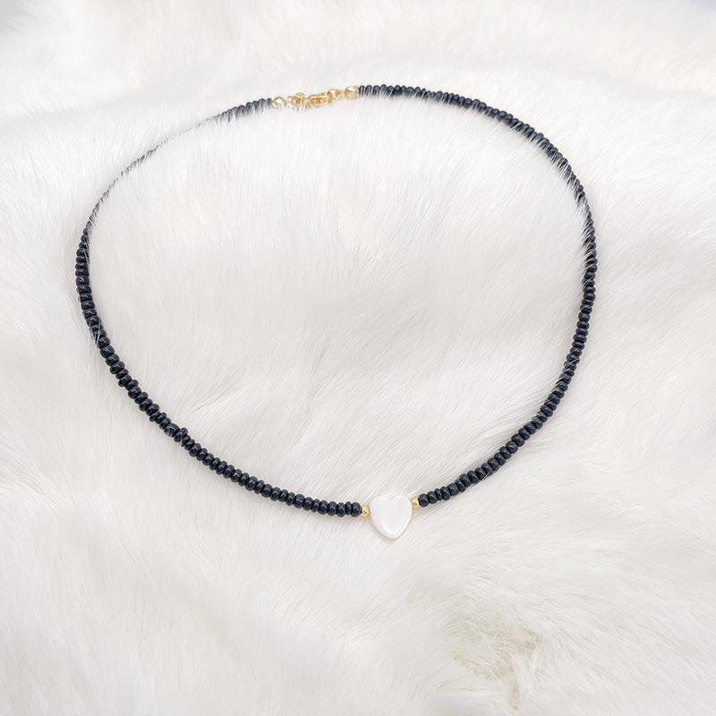 1 шт. Новое ожерелье-чокер в виде сердца с натуральной ракушкой для девочки — фото 5