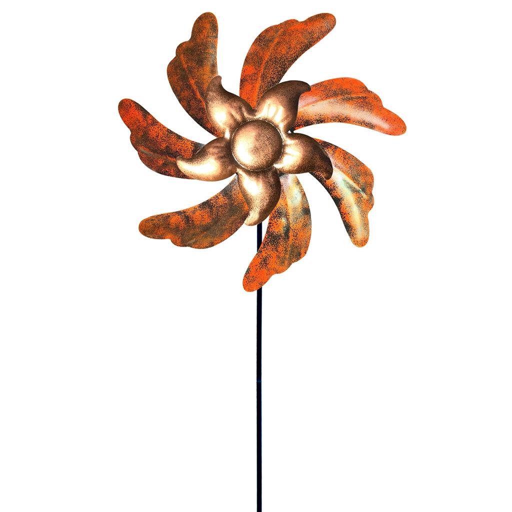 Rotating Wind Spinner Windmill Sculpture Metal Garden Art Weatherproof Yard Decoration Gift Suitable for Lawn Landscape
