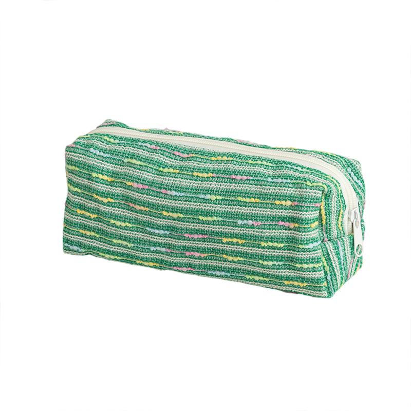 Pencil Case Pouch, Cute Pencil Case With Versatile Colorful Lines And Large Capacity Storage Bag