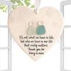 Heart-shaped Sea Glass Friendship Keepsake Pendant Hangable Christmas Tree Ceramic Love Heart Ornament For Window Wall