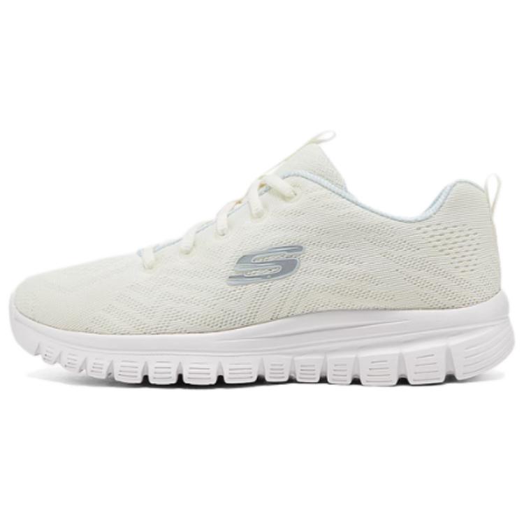 Skechers Sport Женские Модные Повседневные Низкие Кроссовки для Бега Женская Кроссовка Белый 12615-WLB 37