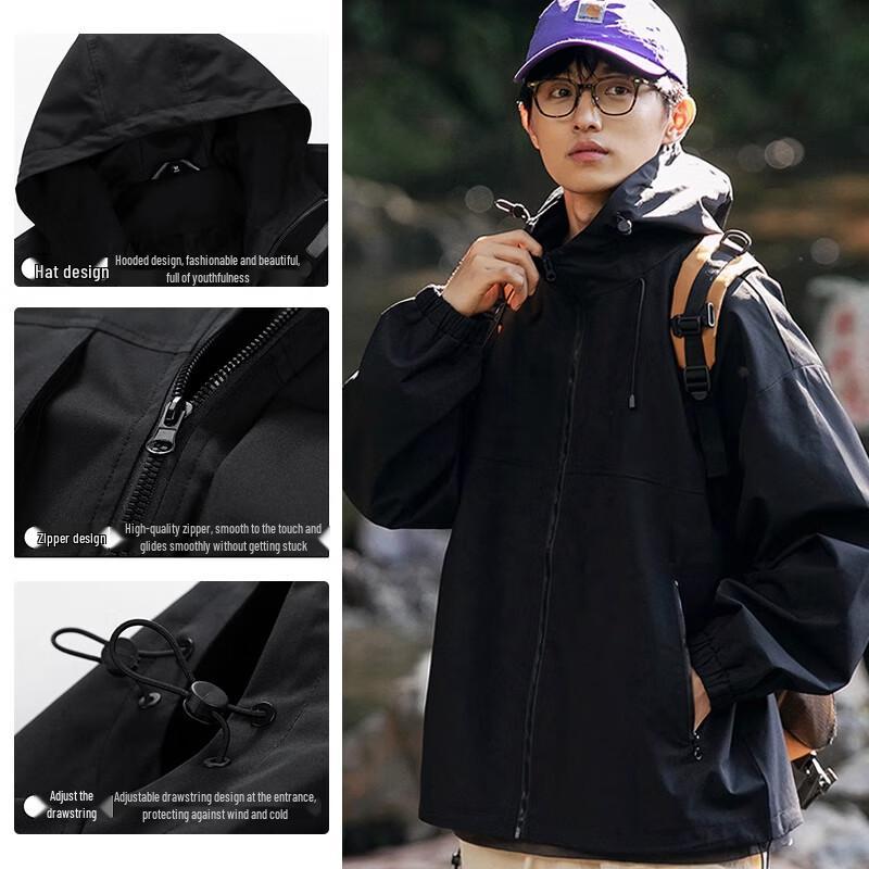 Veste d'extérieur coupe-vent et hydrofuge pour homme de Jeanswest