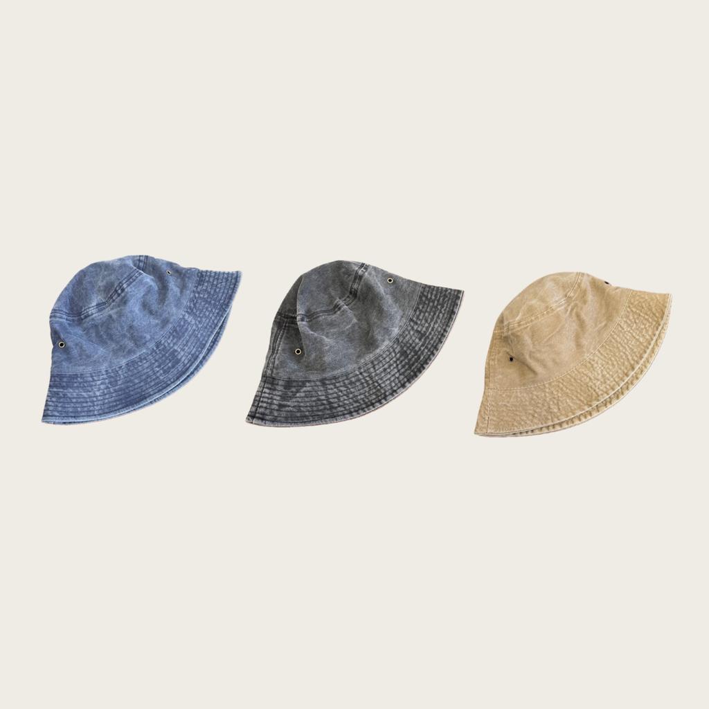 Retro Washed Fisherman Hat for Couples, Fashionable Vintage Basin Hat, Breathable Solid Color Thin Design, Spring and Summer