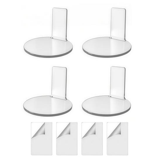 Adjustable Stand for Small Statues Doll Floating Display Stand, Clear Acrylic Action Figures Wall Shelf Anime Shelf, Sturdy Desktop