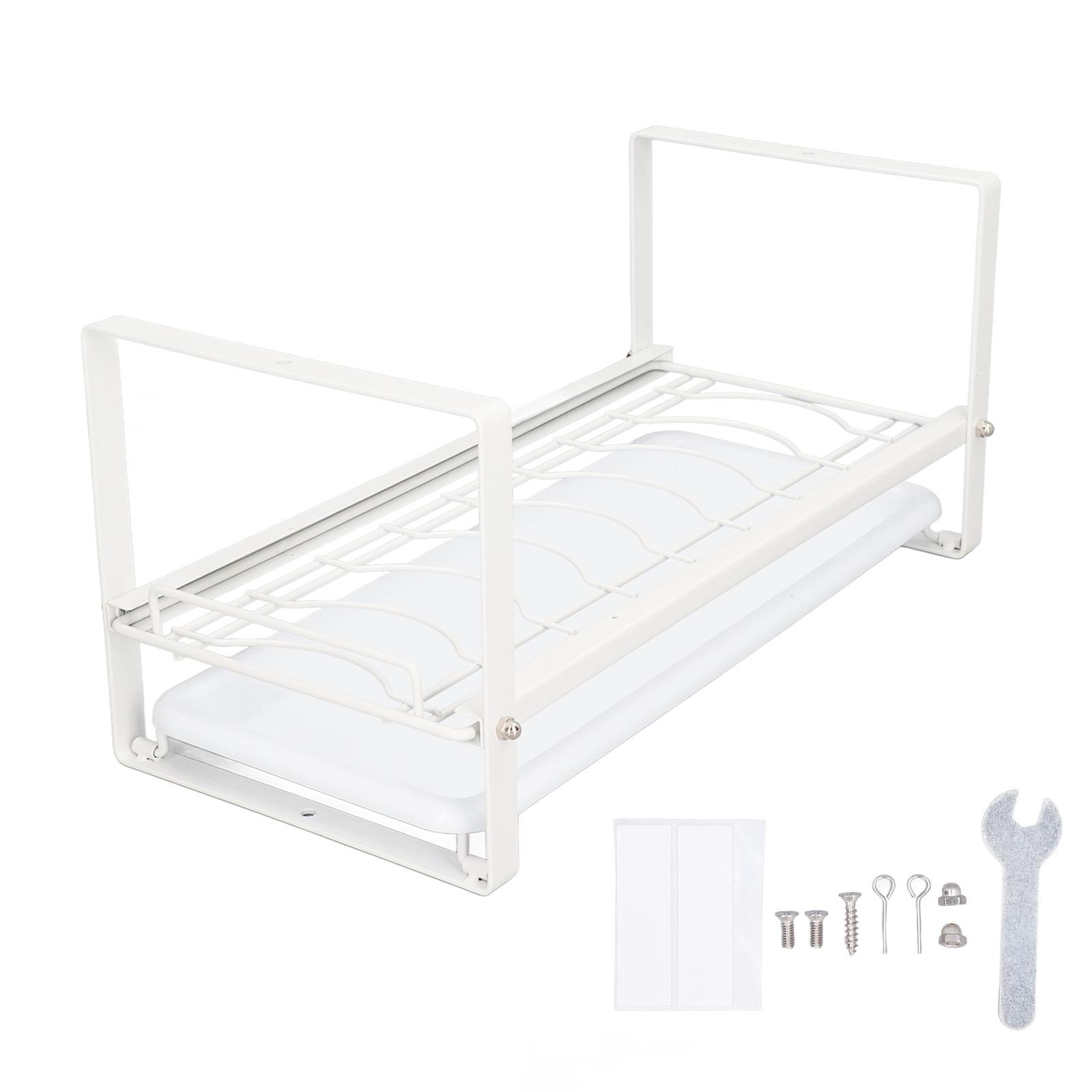 

Kitchen Cabinet Storage Shelf Rack Bowls Dishes Plates Drainboard Holder Rustproof Nonslip for Counter Cupboard Pantry
