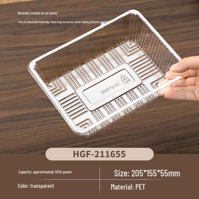 Transparent Disposable Fruit Packaging Box – Ideal for Fruit, Roasted Duck, and Takeaway