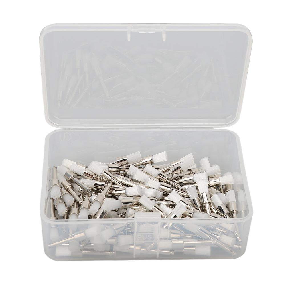100pcs Dental Polishing Brush Silicone Rubber Disposable Teeth Cleaning Oral Polishing Brush
