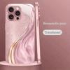 Pulver Kristall Treibsand Kurvenmuster Metallische Farbe Glas Handyhülle Für iPhone 17 16 15 14 13 12 Pro Max Plus 16E 17Air Hülle