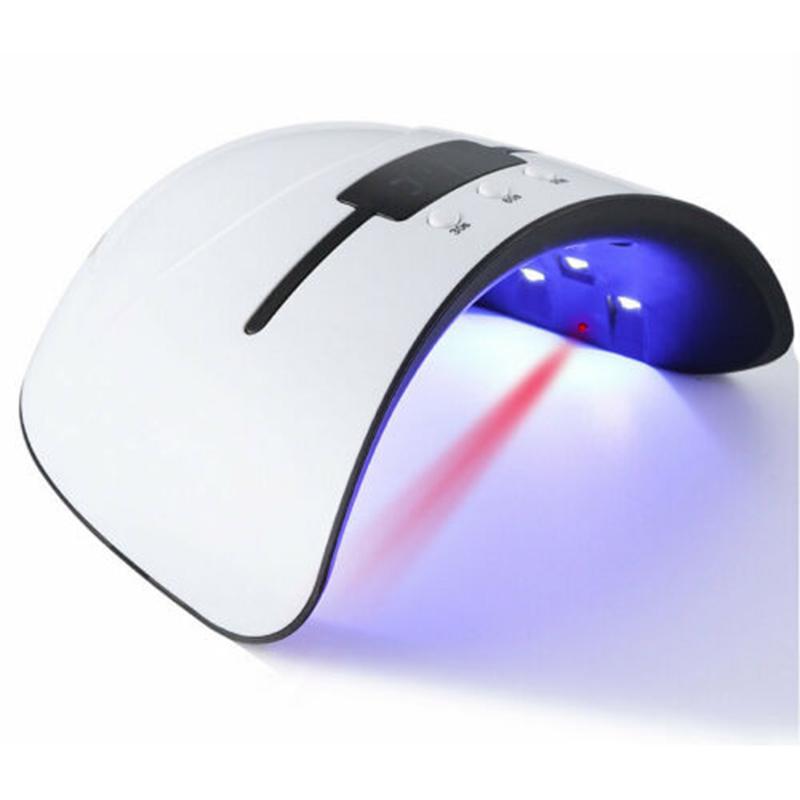 36W Pro Nail Polish Dryer Lamp Led Uv Gel Acrylic Curing Light Manicure Timer белый