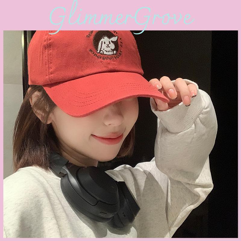 Cute Rabbit Baseball Cap For Spring Summer Cotton Soft Top For Teens And Adults