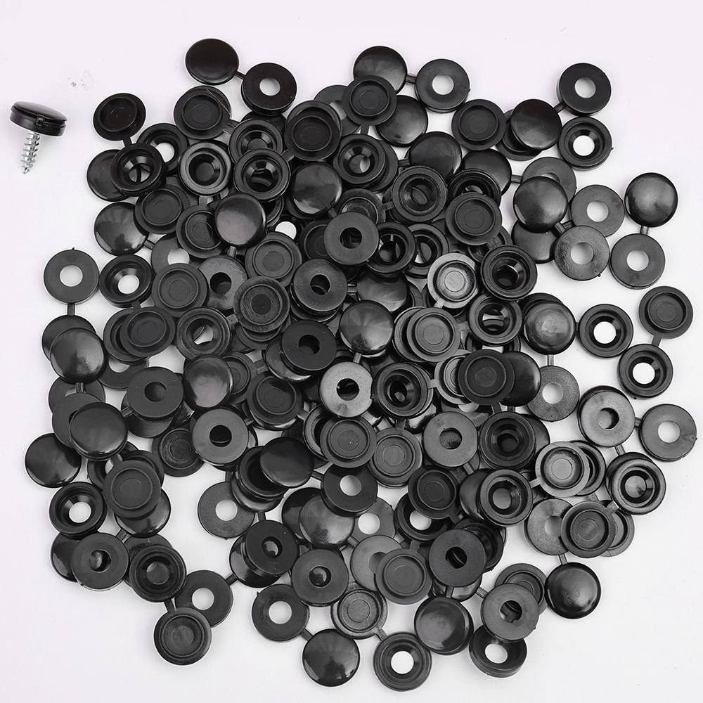 Plastic Nails Hinged Screw Caps Protective Self-tapping Screws Decorative Cover Furniture Hardware Nuts Bolts Folding Cap