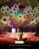 World Cup Football Theme LED String Lights - Indoor Party & Festival Decor - Baby's Breath Colorful Design
